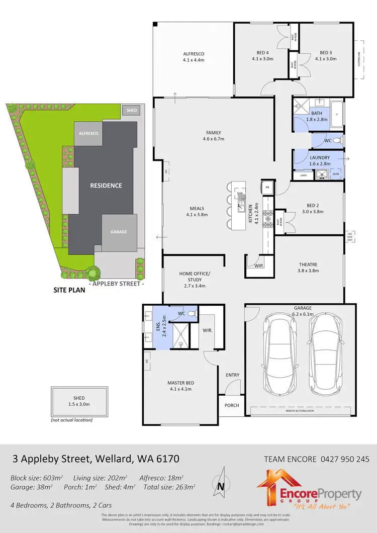 Floorplan of Homely house listing, 3 Appleby Street, Wellard WA 6170