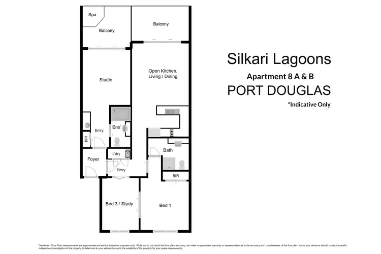 Floorplan of Homely apartment listing, 8/2-16 Langley Road (Silkari Lagoons), Port Douglas QLD 4877