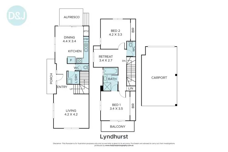 Floorplan of Homely house listing, 10 Demmie Mews, Lyndhurst VIC 3975