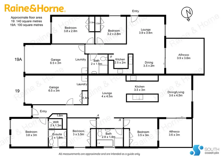 Floorplan of Homely semi-detached listing, 19 Wagtail Crescent, Batehaven NSW 2536