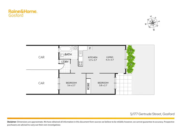 Floorplan of Homely villa listing, 5/177 Gertrude Street, Gosford NSW 2250