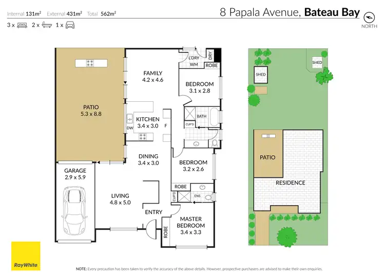 Floorplan of Homely house listing, 8 Papala Avenue, Bateau Bay NSW 2261