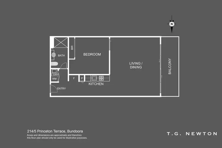 Floorplan of Homely apartment listing, 214/35 Princeton Terrace, Bundoora VIC 3083