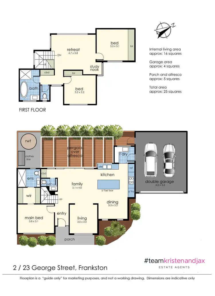 Floorplan of Homely townhouse listing, 2/23 George Street, Frankston VIC 3199