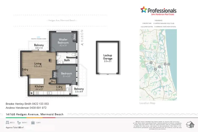 Floorplan of Homely unit listing, 14/168 Hedges Avenue, Mermaid Beach QLD 4218