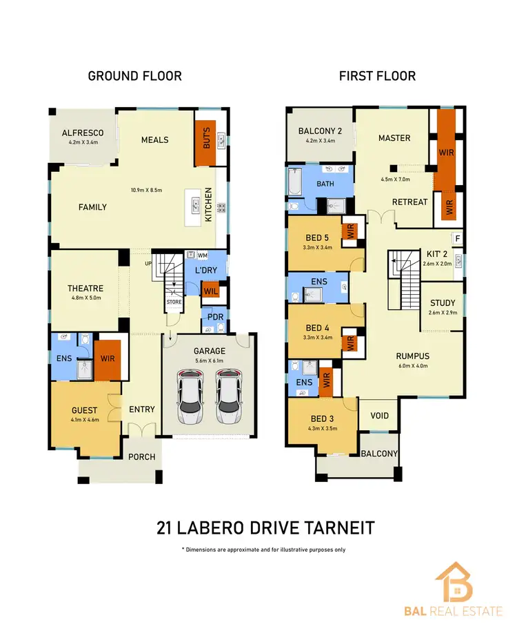 Floorplan of Homely house listing, 21 Labero Drive, Tarneit VIC 3029