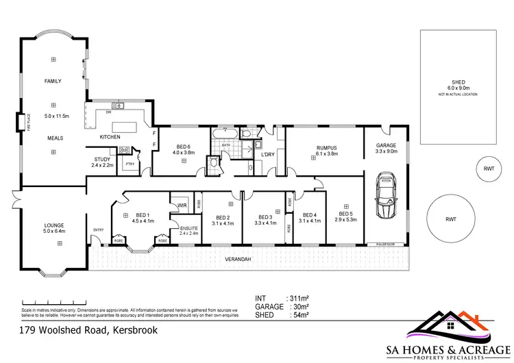 Floorplan of Homely rural property listing, 179 Woolshed Road, Kersbrook SA 5231