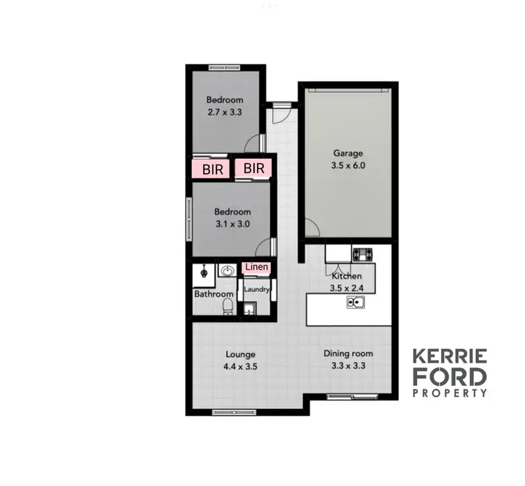 Floorplan of Homely townhouse listing, 14/105-115 Liddiard Road, Traralgon VIC 3844