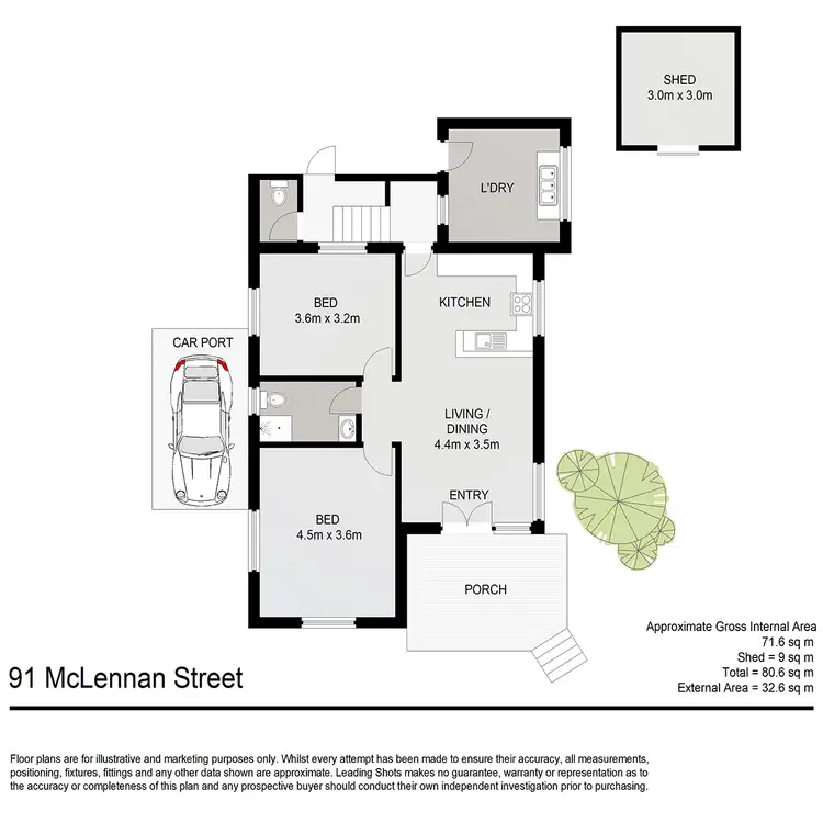 Floorplan of Homely house listing, 91 Mclennan Street, Woody Point QLD 4019