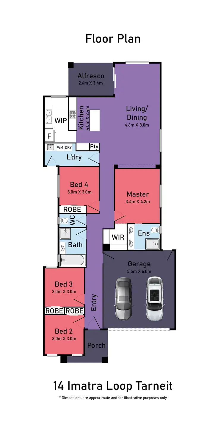 Floorplan of Homely house listing, 14 IMATRA LOOP, Tarneit VIC 3029