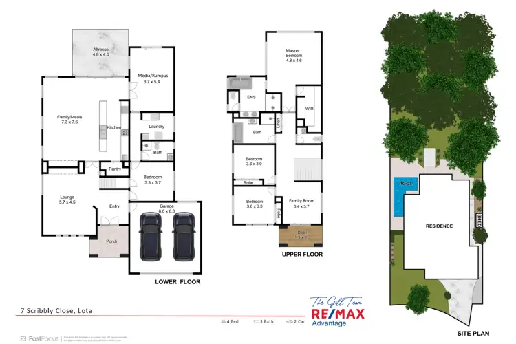 Floorplan of Homely house listing, 7 Scribbly Close, Lota QLD 4179