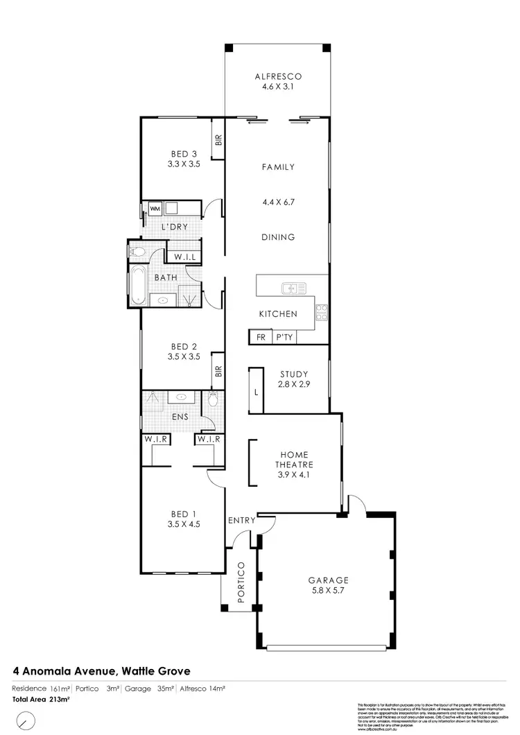 Floorplan of Homely house listing, 4 Anomala Avenue, Wattle Grove WA 6107