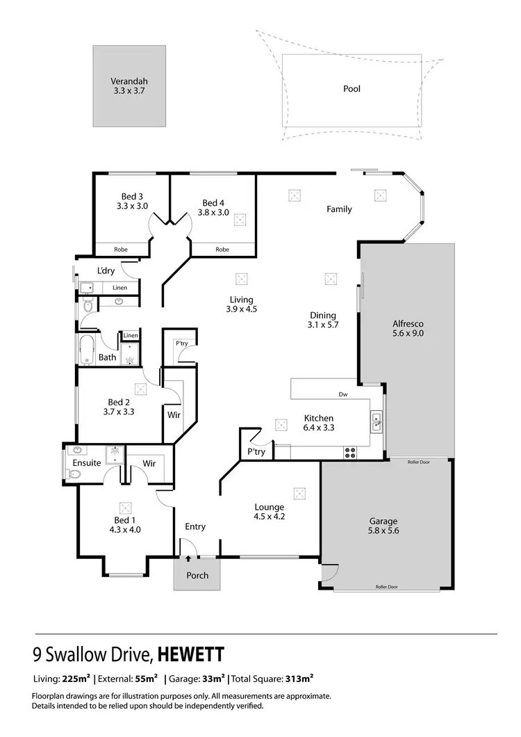 Floorplan of Homely house listing, 9 Swallow Drive, Hewett SA 5118