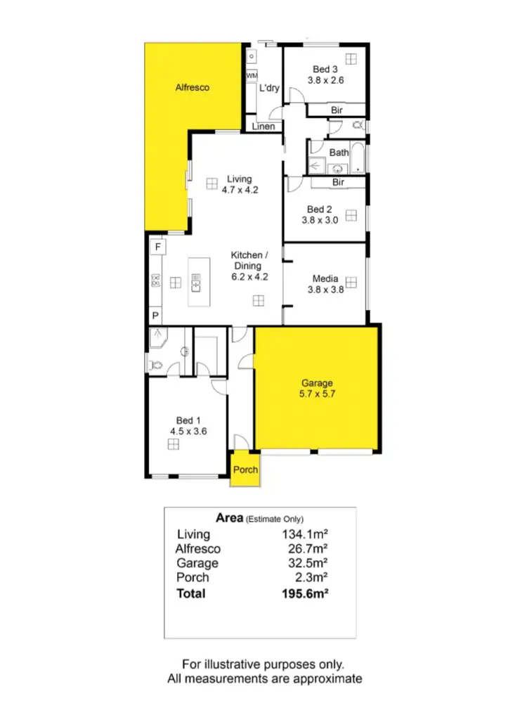 Floorplan of Homely house listing, 7 Clarkson Road, Seaford Meadows SA 5169