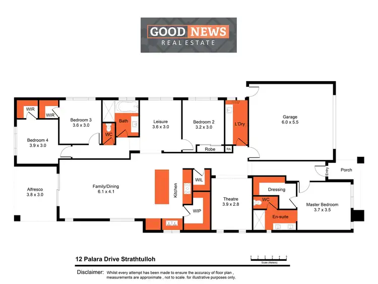 Floorplan of Homely house listing, 12 Palara Drive, Strathtulloh VIC 3338