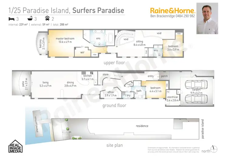 Floorplan of Homely villa listing, 1/25 Paradise Island, Surfers Paradise QLD 4217