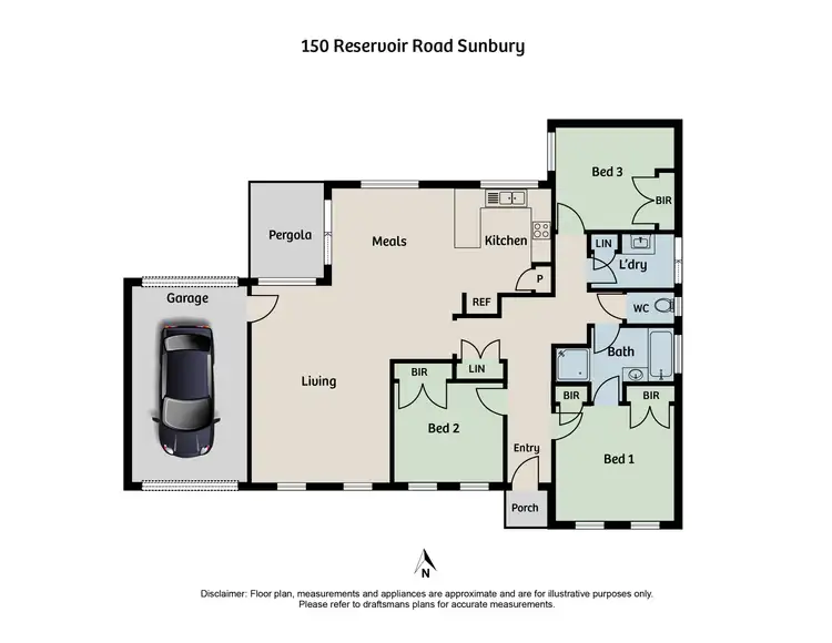 Floorplan of Homely house listing, 150 Reservoir Road, Sunbury VIC 3429