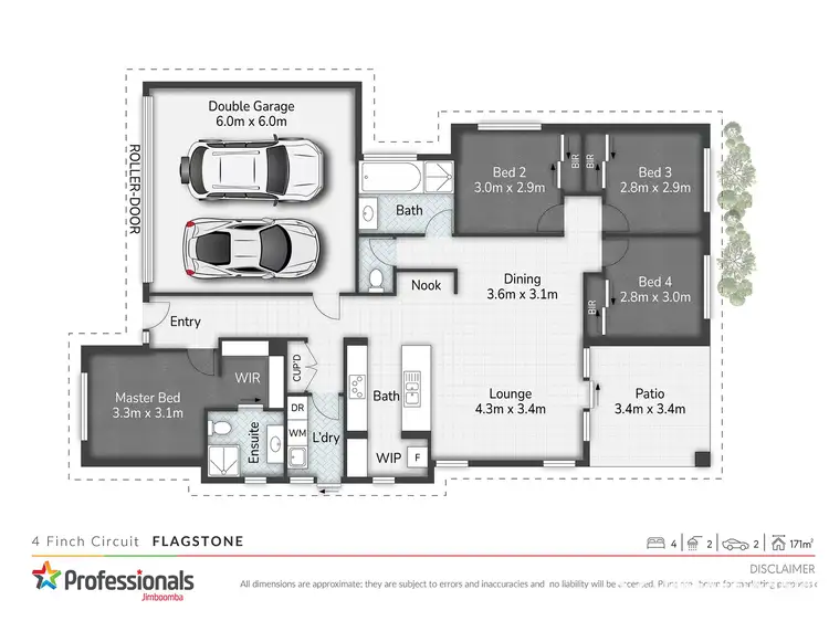 Floorplan of Homely house listing, 4 Finch Circuit, Flagstone QLD 4280