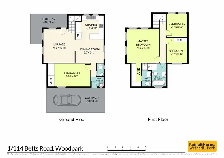 Floorplan of Homely townhouse listing, 1/114 Betts Road, Woodpark NSW 2164
