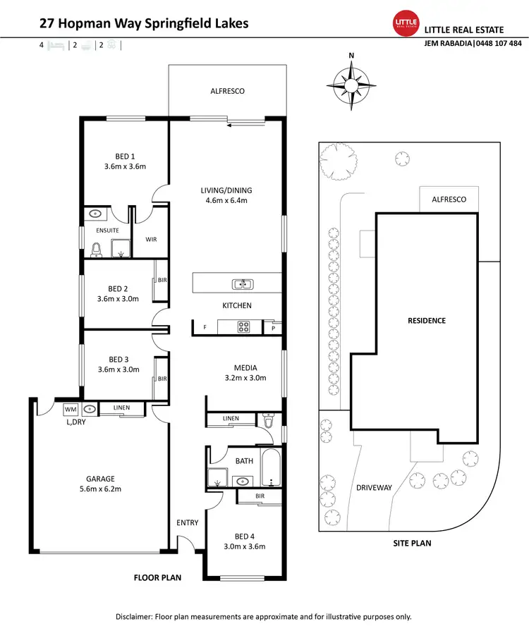 Floorplan of Homely house listing, 27 Hopman Way, Springfield Lakes QLD 4300