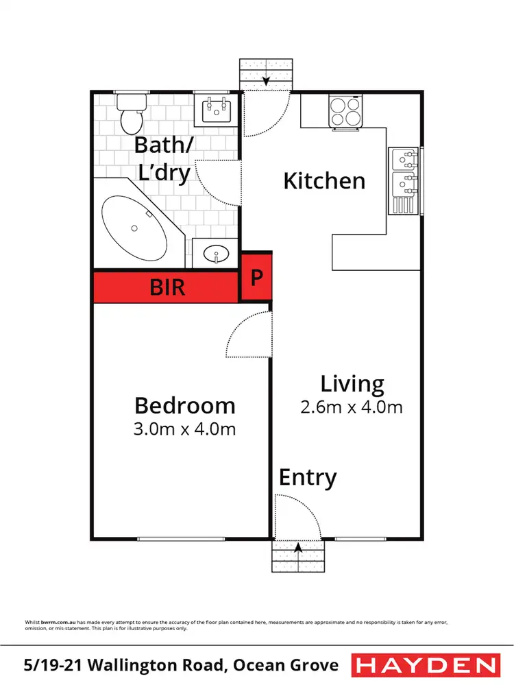Floorplan of Homely unit listing, 5/19-21 Wallington Rd, Ocean Grove VIC 3226