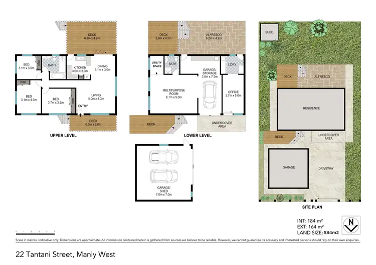 Floorplan of Homely house listing, 22 Tantani Street, Manly West QLD 4179