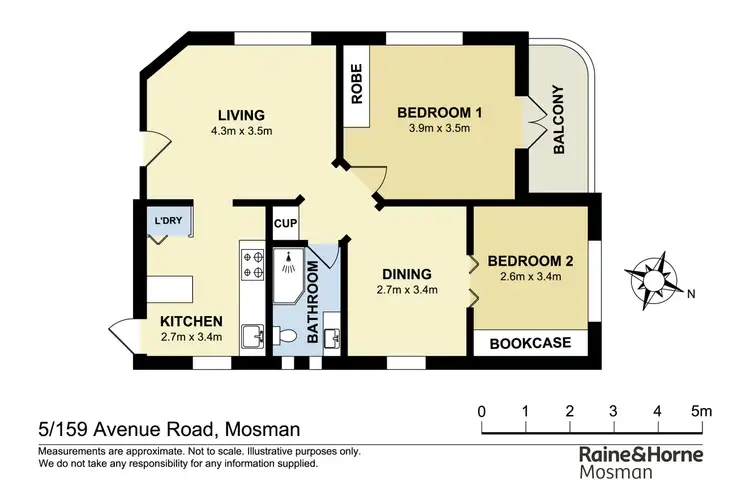Floorplan of Homely apartment listing, 5/159 Avenue Road, Mosman NSW 2088