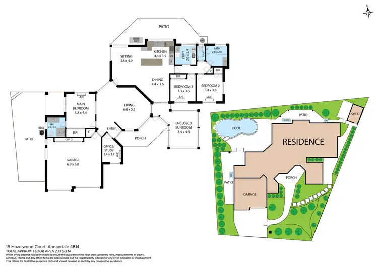 Floorplan of Homely house listing, 19 Hazelwood Court, Annandale QLD 4814