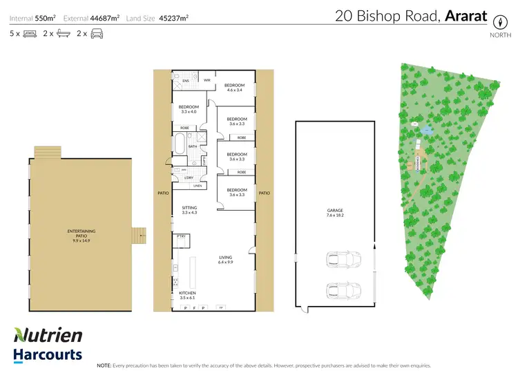 Floorplan of Homely rural property listing, 20 Bishop Road, Ararat VIC 3377