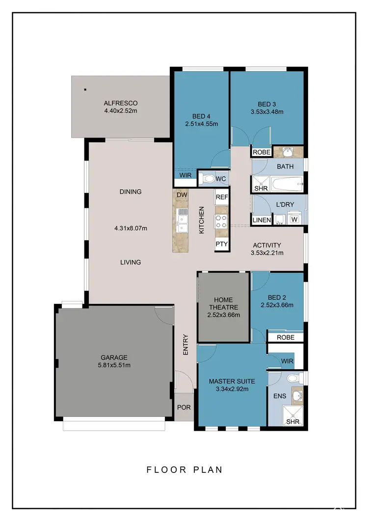Floorplan of Homely house listing, 21 Poseidon Road, Byford WA 6122