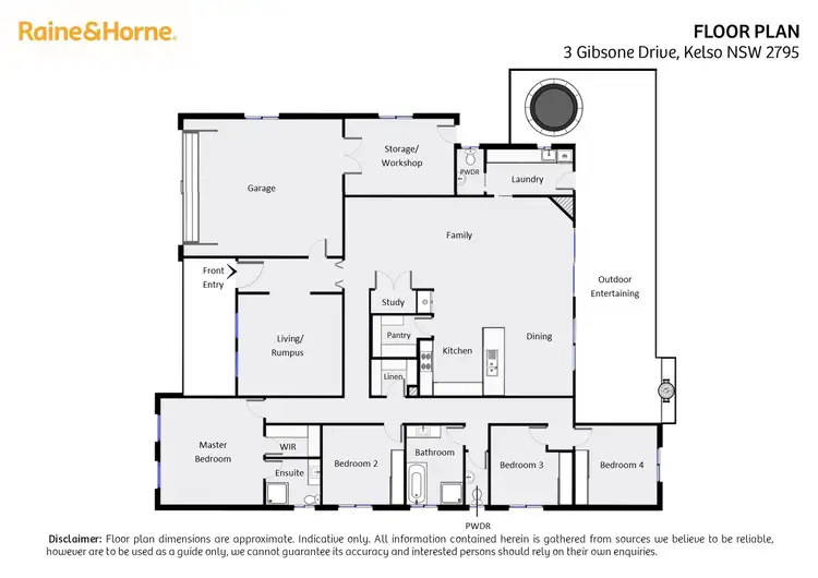 Floorplan of Homely house listing, 3 Gibsone Drive, Kelso NSW 2795