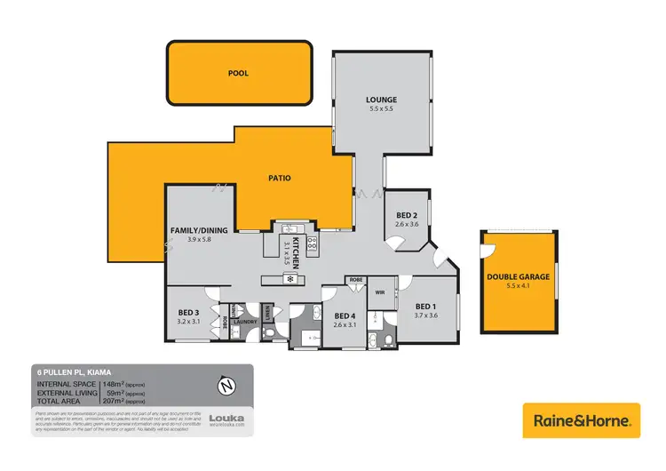 Floorplan of Homely house listing, 6 Pullen Place, Kiama NSW 2533