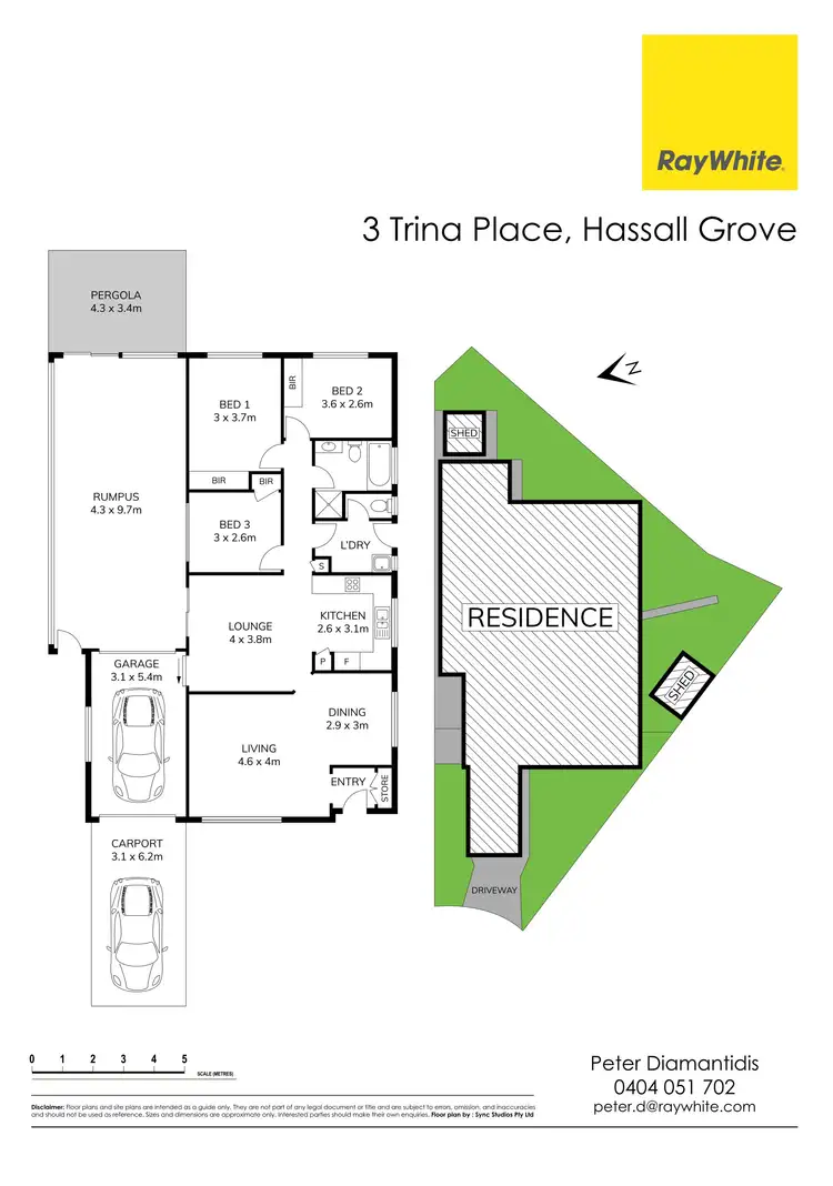 Floorplan of Homely house listing, 3 Trina Place, Hassall Grove NSW 2761