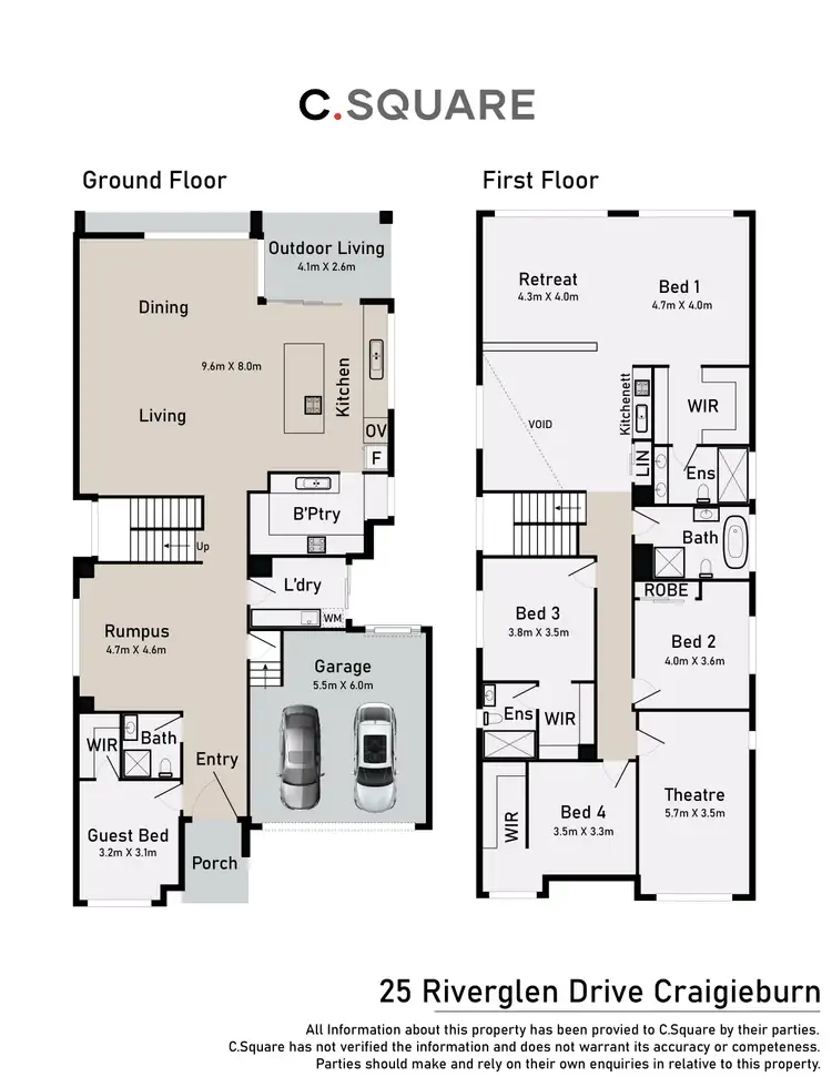 Floorplan of Homely house listing, 25 Riverglen Drive, Craigieburn VIC 3064