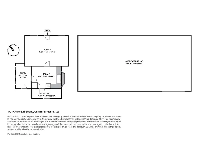 Floorplan of Homely land listing, 4734 Channel Highway, Gordon TAS 7150