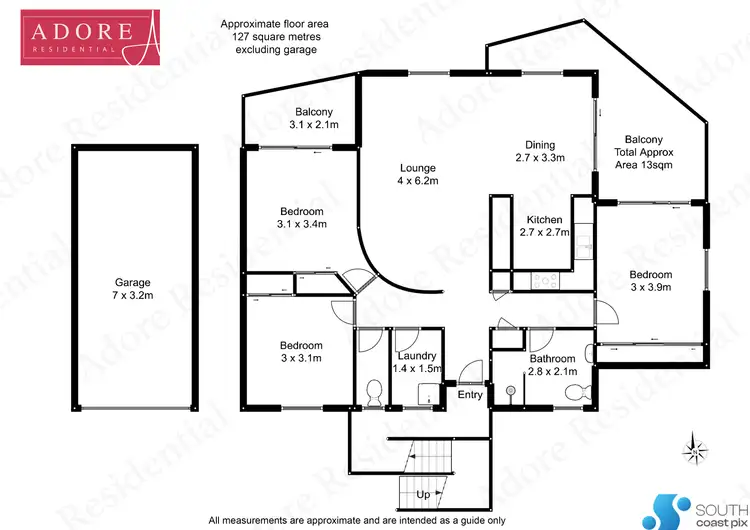 Floorplan of Homely unit listing, 4/4 Lisa Place, Sunshine Bay NSW 2536