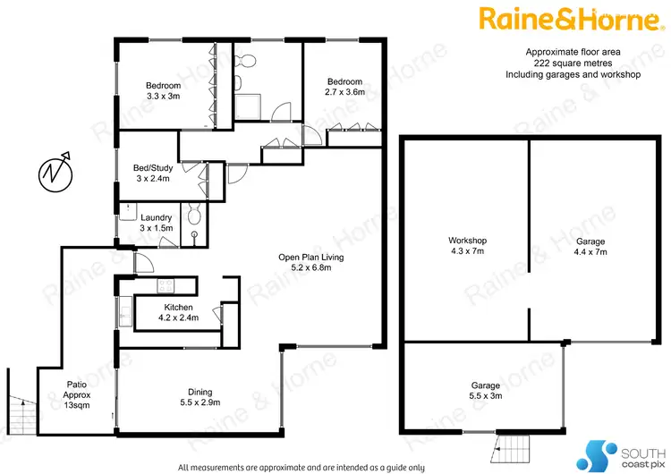 Floorplan of Homely townhouse listing, 3/728 Beach Road, Surf Beach NSW 2536