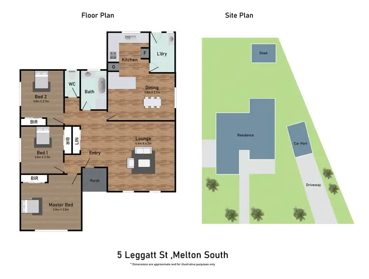 Floorplan of Homely house listing, 5 Leggatt Street, Melton South VIC 3338
