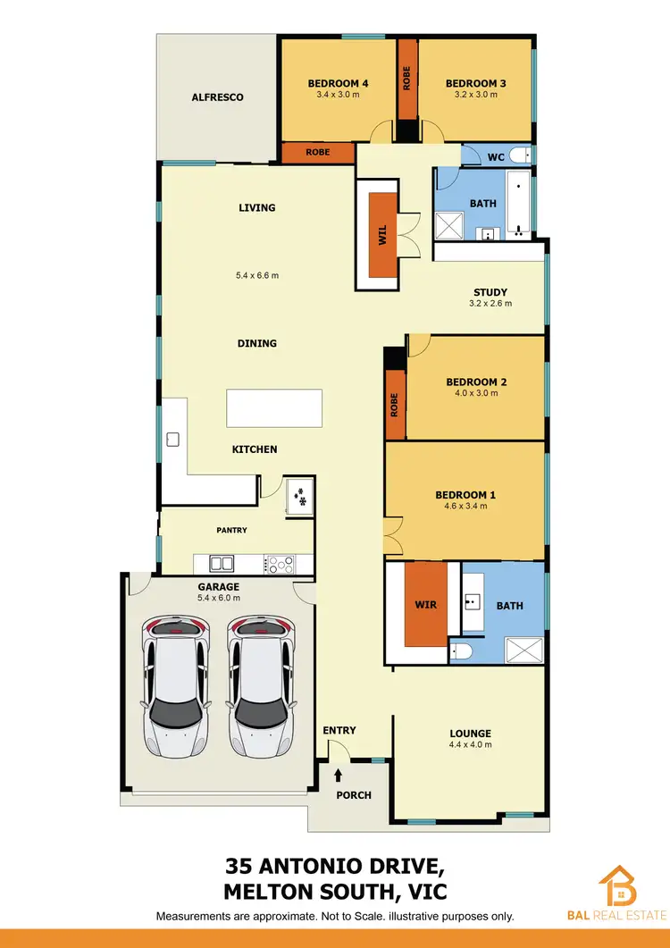 Floorplan of Homely house listing, 35 Antonio Drive, Melton South VIC 3338