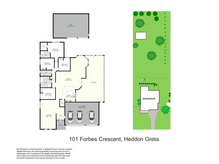 Floorplan of Homely house listing, 101 Forbes Crescent, Heddon Greta NSW 2321