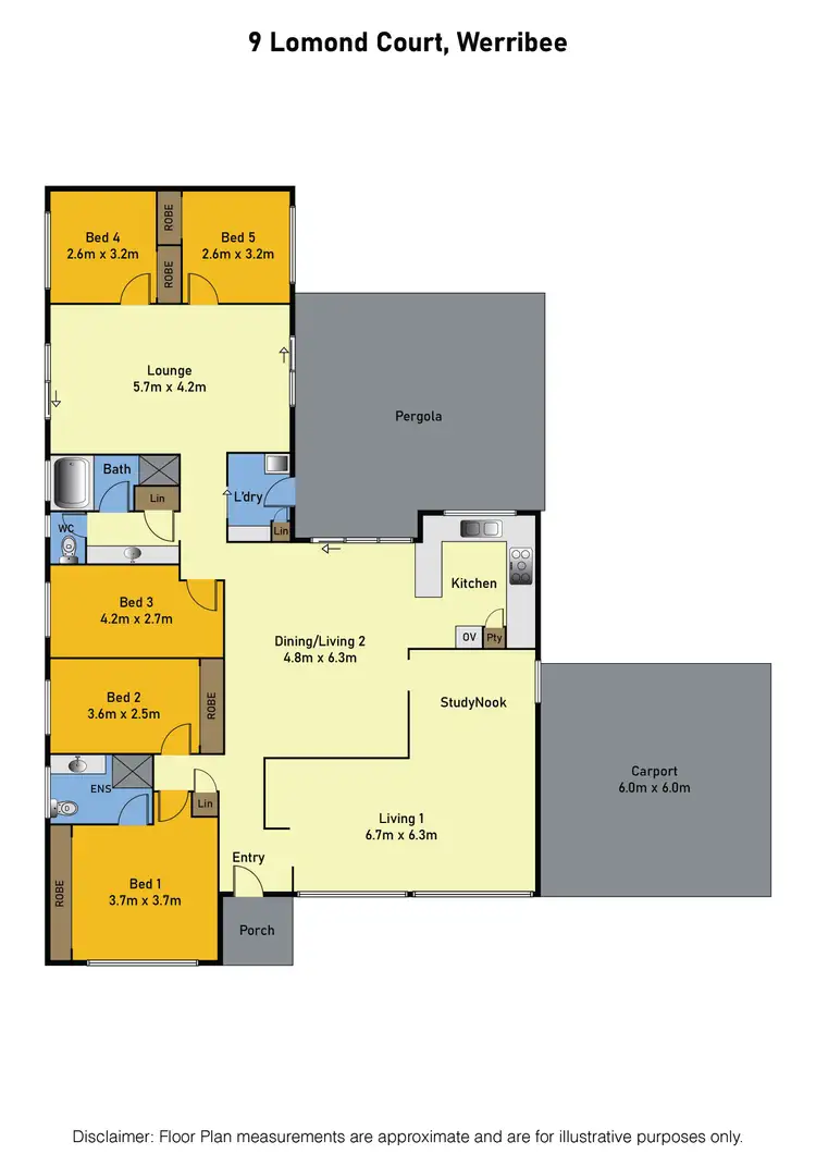 Floorplan of Homely house listing, 9 Lomond Court, Werribee VIC 3030