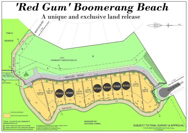 Floorplan of Homely land listing, 56 Red Gum Road, Boomerang Beach NSW 2428