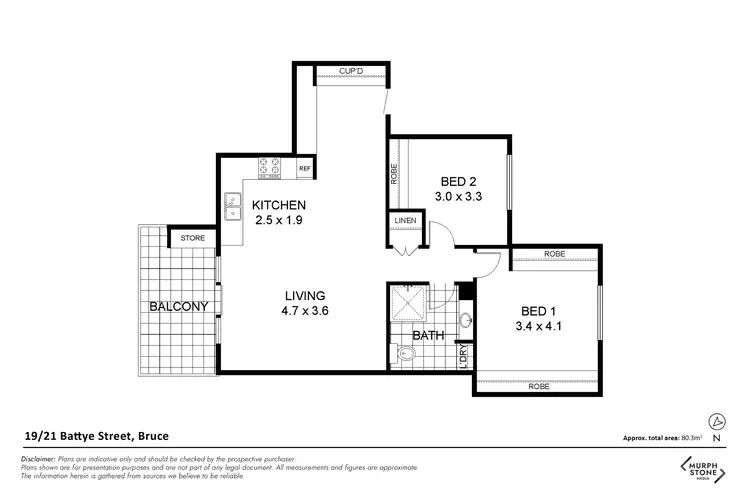 Floorplan of Homely house listing, 19/21 Battye Street, Bruce ACT 2617