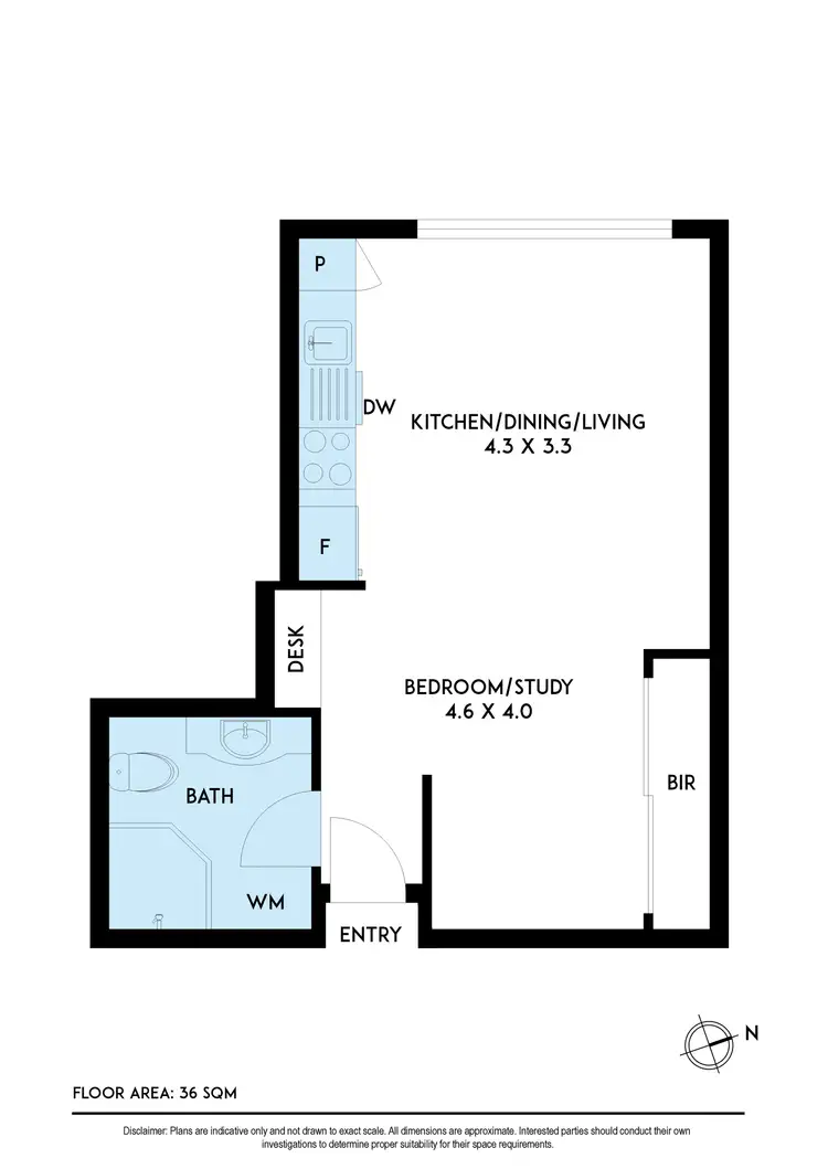 Floorplan of Homely studio listing, 20/41 Railway Avenue, Oakleigh VIC 3166