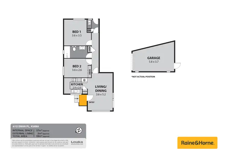 Floorplan of Homely villa listing, 4/15 Swan Place, Kiama NSW 2533