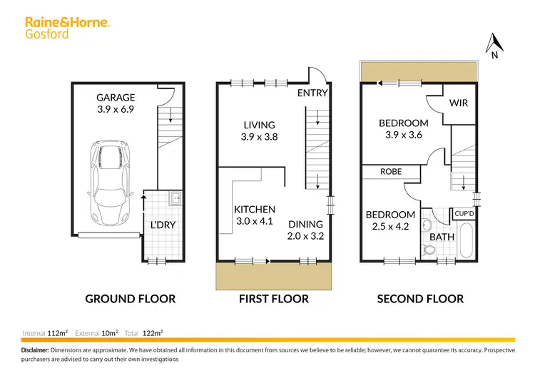 Floorplan of Homely townhouse listing, 3/100 Faunce Street West, Gosford NSW 2250