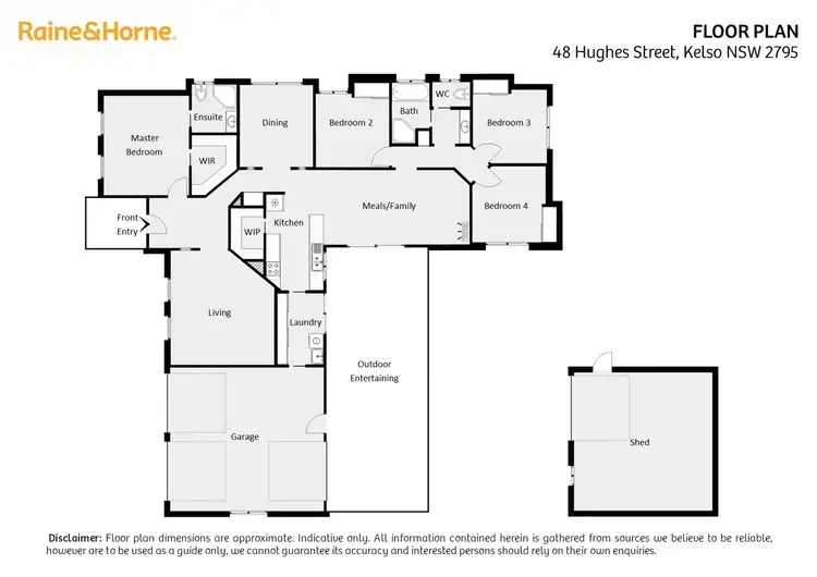 Floorplan of Homely house listing, 48 Hughes Street, Kelso NSW 2795