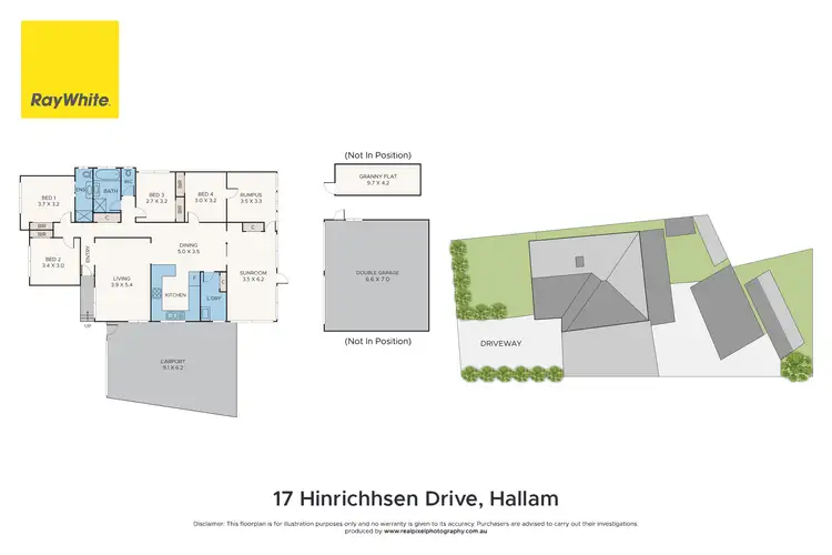 Floorplan of Homely house listing, 17 Hinrichsen Drive, Hallam VIC 3803