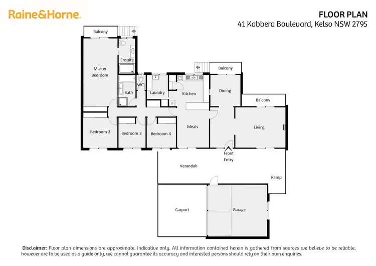 Floorplan of Homely house listing, 41 Kabbera Boulevard, Kelso NSW 2795