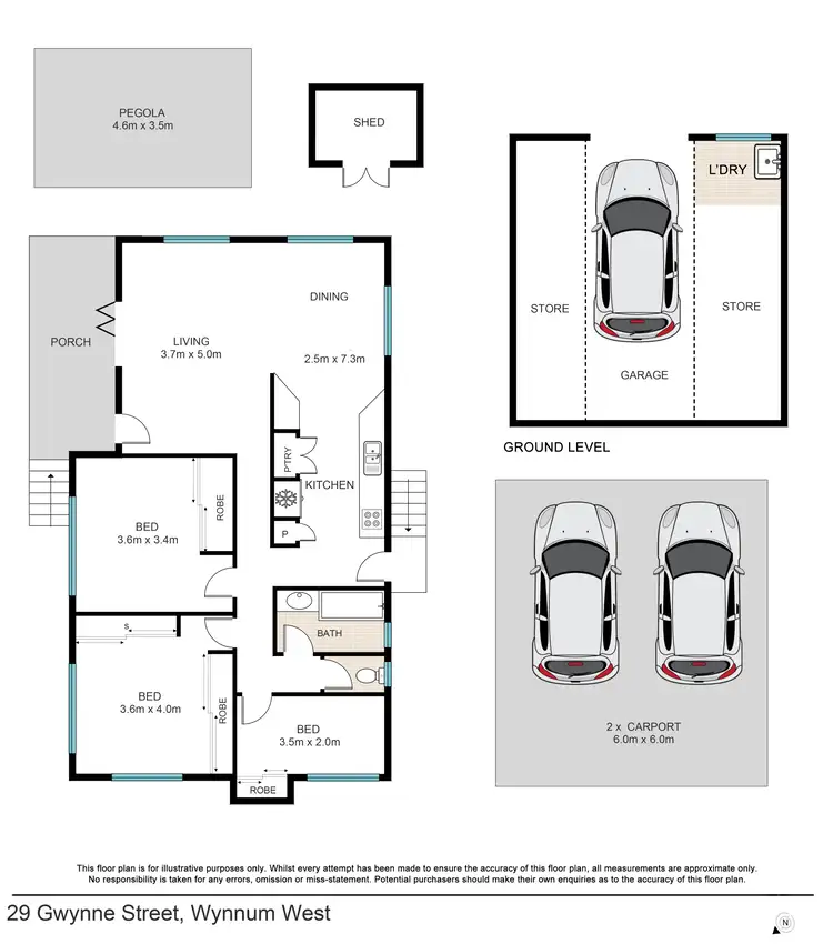 Floorplan of Homely house listing, 29 Gwynne St, Wynnum West QLD 4178